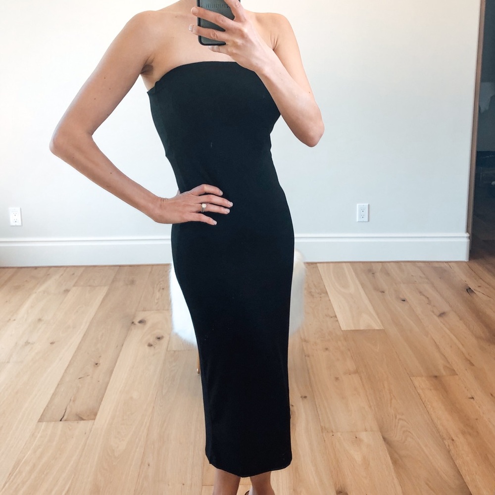 LA JOLLA Black Strapless Tube Dress - Picture 2 of 7